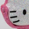Pink diamond-encrusted cat-ear shaped mirror, cute makeup mirror, portable and fashionable, a must-have gift and decoration for girls Application Scenario